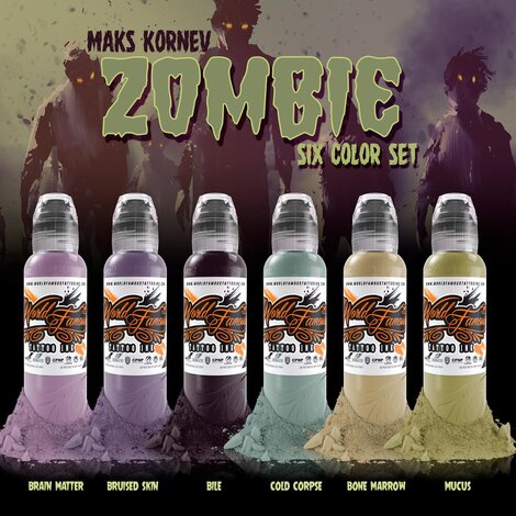 Тату краска Maks Kornev - Zombie Color SET