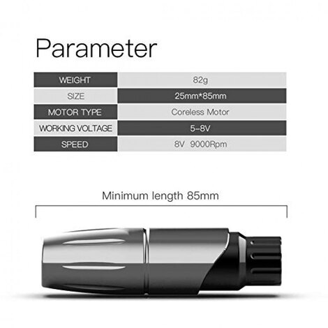 Машинка для татуажа Mast Tour Pen Mini - Silver