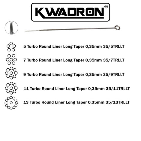 Тату иглы KWADRON Turbo Round Liner 35/05 Long Taper
