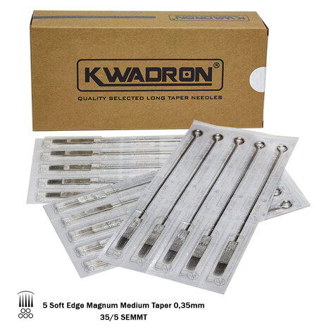Тату иглы KWADRON Soft Edge Magnum 35/05 Medium Taper