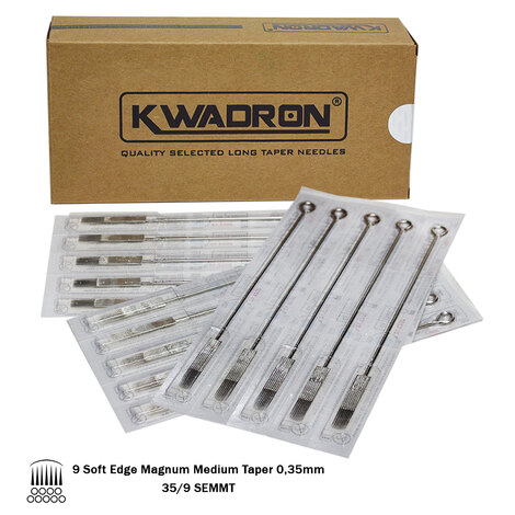 Тату иглы KWADRON Soft Edge Magnum 35/09 Medium Taper