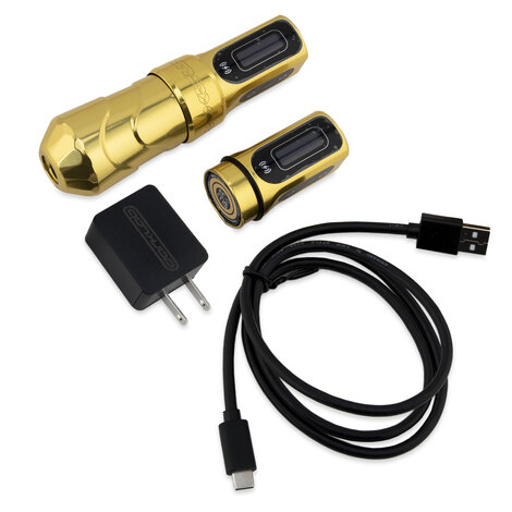 Тату машинка Spektra Flux MAX 2 PowerBolts Hope Versus Cancer Gold - 3.2мм