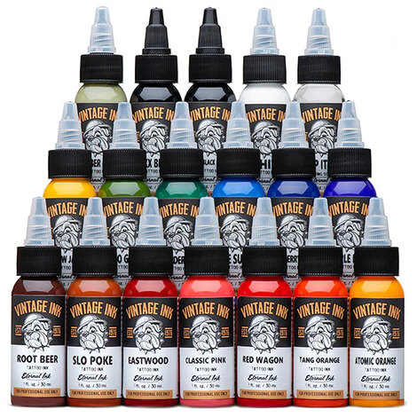 Тату краска Vintage Ink Set 18 colors - Camo Green