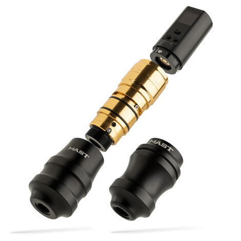 Тату машинка Fold 2 Pro Wireless - Black-Gold (+ держатель 45мм)