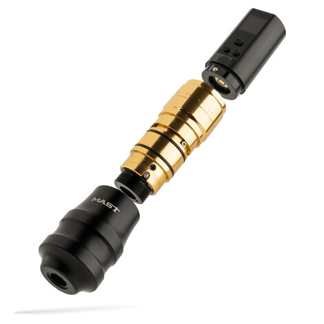 Тату машинка Fold 2 Pro Wireless - Black-Gold (+ держатель 45мм)