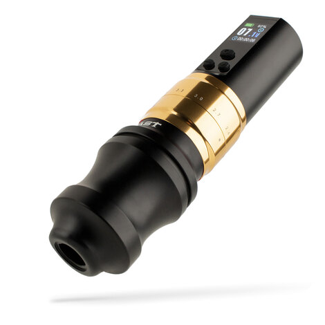 Тату машинка Fold 2 Pro Wireless - Black-Gold (+ держатель 45мм)