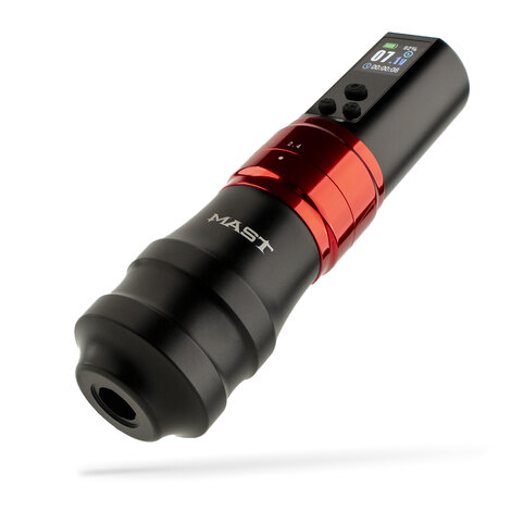 Тату машинка Fold 2 Pro Wireless - Black-Red (+ держатель 45мм)