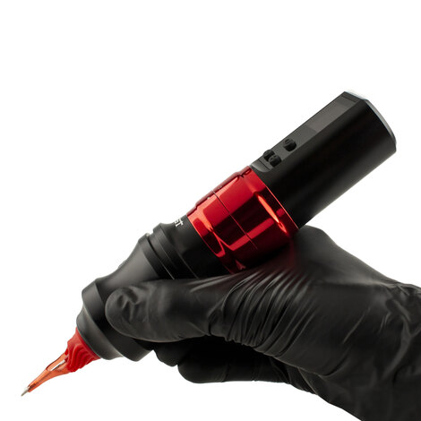 Тату машинка Fold 2 Pro Wireless - Black-Red (+ держатель 45мм)