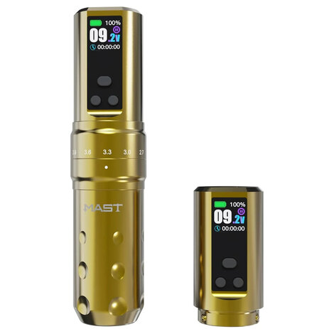 Тату машинка Fold 2 Pro Wireless - Gold (+ аккумулятор)