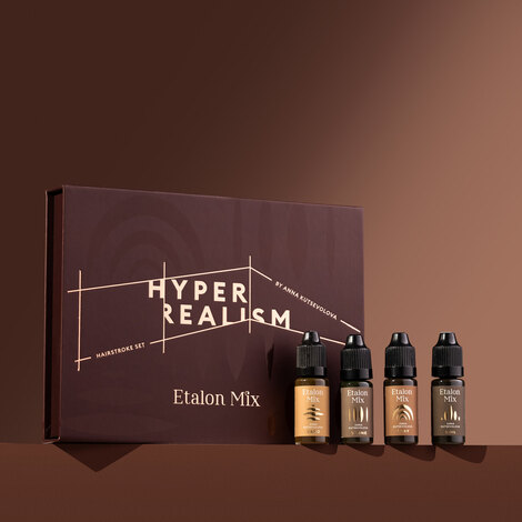 Пигмент для татуажа Hyperrealistic set by Anna Kutsevolova 4 пигмента