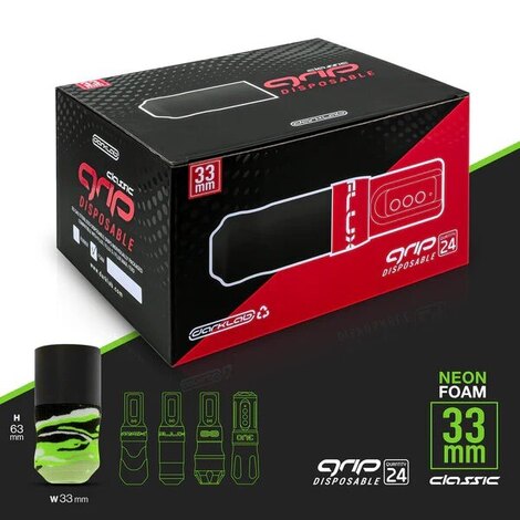  Lime Camo Disposable Foam Grip Covers (33мм)
