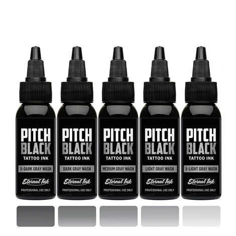 Тату краска Pitch Black - Dark Gray Wash