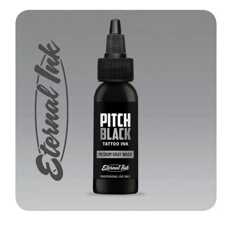 Тату краска Pitch Black - Medium Gray Wash