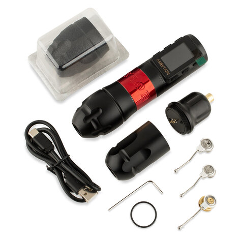 Тату машинка Vibe Max - Red (2.5 - 3.5 - 4.0 - 4.5мм)