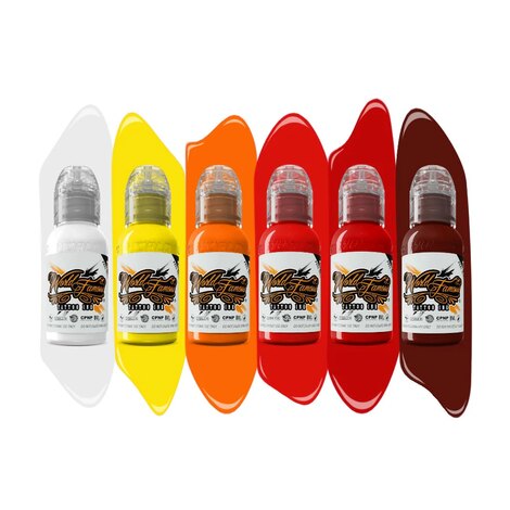 Тату краска Melek Tastekin Red Neon Effect Series Set