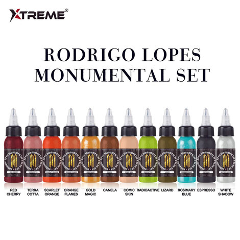 Тату краска Xtreme Comic Skin - Rodrigo Lopes Monumental Set