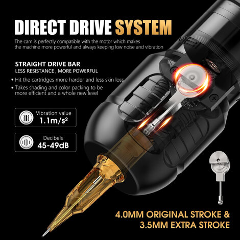 Тату машинка Zetton Pro Silver (3.5мм - 4.0мм)