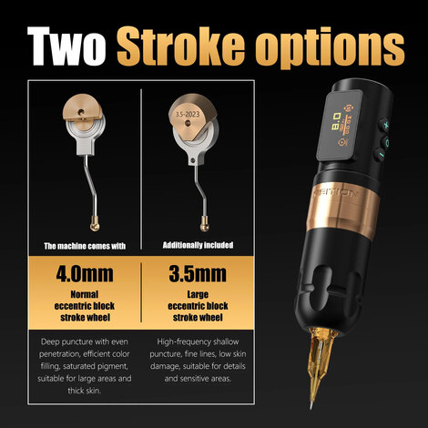 Тату машинка Shura-X Wireless Black (3.5мм - 4.0мм)