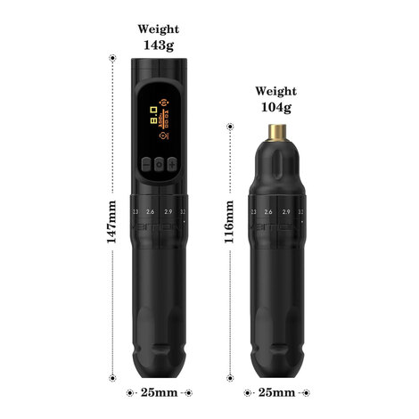 Машинка для татуажа Sally 270 Black Permanent (2.0мм - 3.5мм)