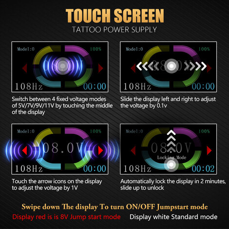 Тату машинка ABS Zetton 2400мАч (3.5мм - 4.0мм) - Black