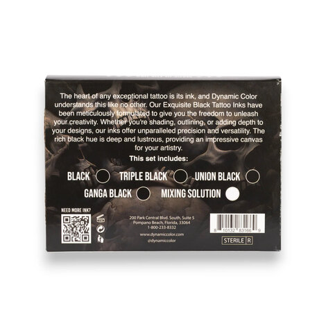 Тату краска Black Collection Color 5 Set