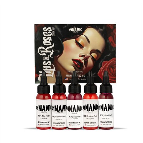 Тату краска Lips and Roses Color 5 Set