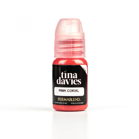 Пигмент для татуажа Tina Davies - Pink Coral + Помада + Карандаш