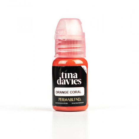 Пигмент для татуажа Tina Davies - Orange Coral + Помада + Карандаш