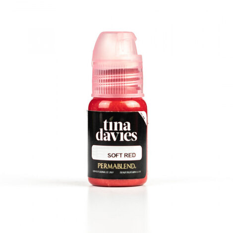 Пигмент для татуажа Tina Davies - Soft Red + Помада + Карандаш