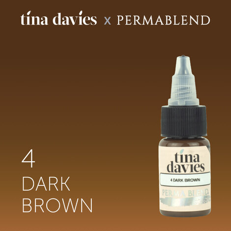 Пигмент для татуажа Tina Davies 'I Love INK' 4 Dark Brown
