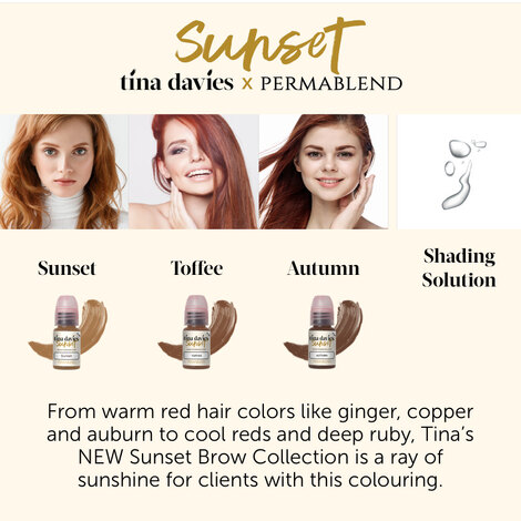 Пигмент для татуажа Tina Davies Sunset Collection Set