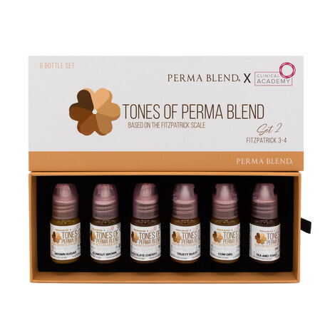 Пигмент для татуажа TONES OF PERMA BLEND - FITZPATRICK 3-4 SET 2
