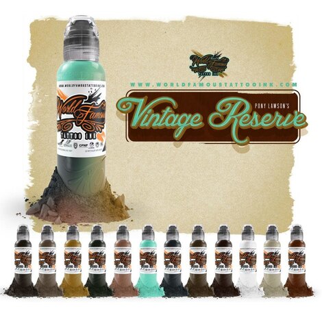 Тату краска PONY LAWSON - VINTAGE RESERVE - 12шт