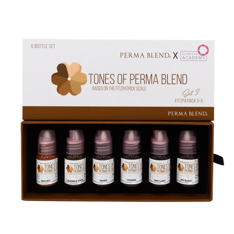 Пигмент для татуажа TONES OF PERMA BLEND - FITZPATRICK 5-6 SET 3