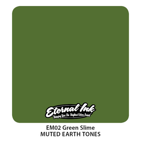 Тату краска Muted Earth Tones - Green Slime